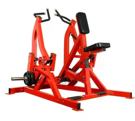 Buy Commercial Indoor Gym Plate Loaded Fitness Body Building Machine Rowing Strength Trainer Steel Chest Back Seated Low Row online manufacture