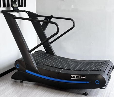 Buy Commercial Gym Machines Non Motorized air Runner Manual Treadmill Curve online manufacture