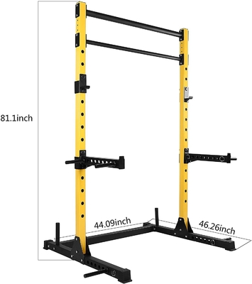 kupować Home Gym Trainer Sprzęt treningowy z ławką ciężarową Barbell Bar Half Squat Rack produkcja online