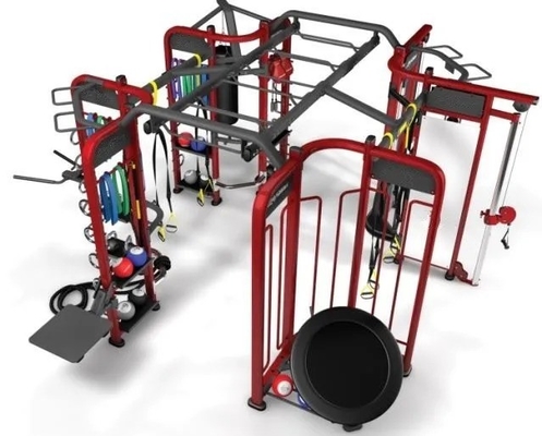 Buy Gym Machine Weightlifting Pull up Eight-door Comprehensive Trainer Multifunction Squat Rack online manufacture