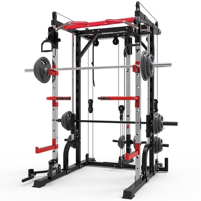 Buy Commercial All-in-One Functional Trainer Unisex Multi-Functional Smith Machine Home Gym Exercise Fitness Strength Training Rack online manufacture