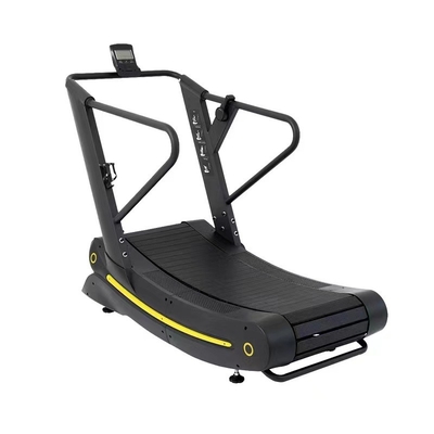 Buy Low Noise Self Generating Non Motorised Running Machine Curved Manual Treadmill online manufacture