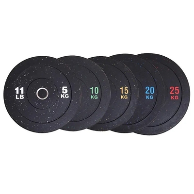 comprar Colour Dot Rubber Barbell Plate Equipamento de ginástica para casa Peso do pára-choques online manufacture