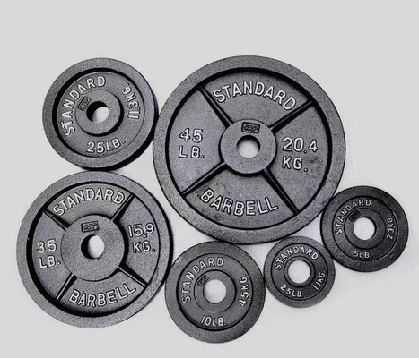주문 상업용 주택 D 둥근 5kg 10kg 20kg 50kg Cast Iron Barbell 웨이트 리프팅 플레이트 online manufacture