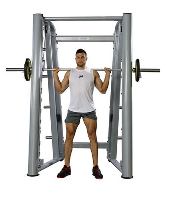 acheter Smith Machine Gym Commercial Fitness Equipement de remise en forme avec barre guidée Rack d'entraînement de force pour squat press entraînement du haut et du bas du corps online manufacture