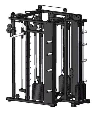 acheter Multi-fonction Smith Machine Power Rack Leg Press Commercial Gym Fitness Équipement de remise en forme de la force de l'entraînement en acier lourd online manufacture