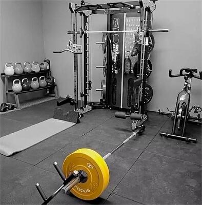 comprar Equipo comercial de entrenamiento de fuerza Gimnasio Fitness Rack para sentadillas Banco Presione el entrenamiento de la parte superior del cuerpo y la parte inferior del cuerpo Máquina Freeman Smith online manufacture