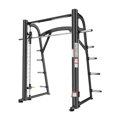 buy Foldable Smith Machine Squat Rack with Linear Bearing and Customized Logo for Indoor Strength Training online manufacture