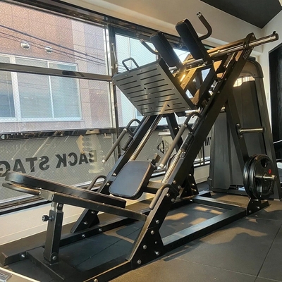 Strength Training Gym Equipment 2 in 1 Dual Function Plate Loaded Hack Squat Leg Press Machine