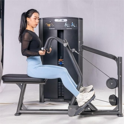 Seated Row Indoor Commercial Pin Loaded Equipment With Self Adjusting Handles
