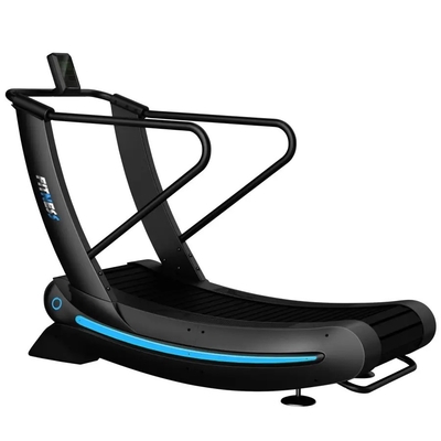 Caminhadas não motorizadas Máquina comercial Caminhadeira curva Fitness silencioso Correndo manual Mecânico