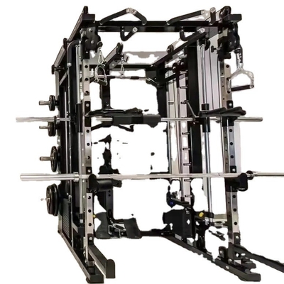 Εμπορικό All-In-One Σπίτι γυμναστήριο Fitness Rack Πολυλειτουργικό Σιδηροδρομικό Εκπαιδευτικό Μηχανικό Smith Station Δύναμη Unisex γυμναστική πλάτης