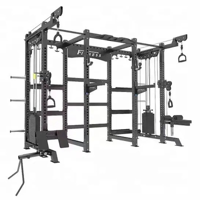Multi-Function Home Gym Equipment Adjustable Smith and Squat Rack Machine with Weight Stack for Chest Exercise