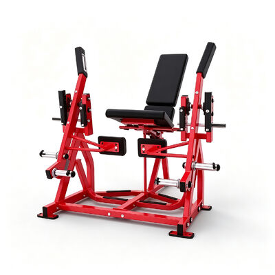Iso-Lateral Leg Extension Machine Plate Loaded Steel Quad Training Equipment for Gym Workouts