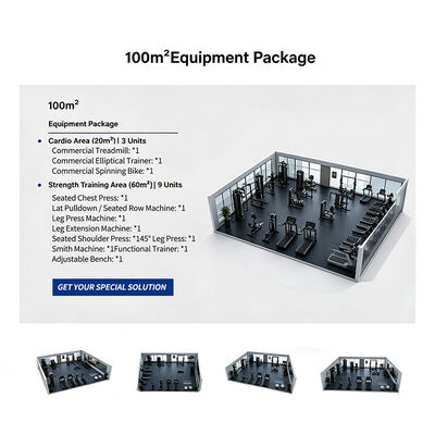 Turnkey Gym Solution and Commercial Gym Fit-Out Solution with Custom Layout Design and Q235 Steel Equipment
